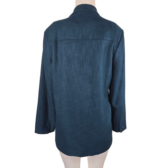 Essential Elements Teal  Business Work Blazer Women's Small - Picture 2 of 4